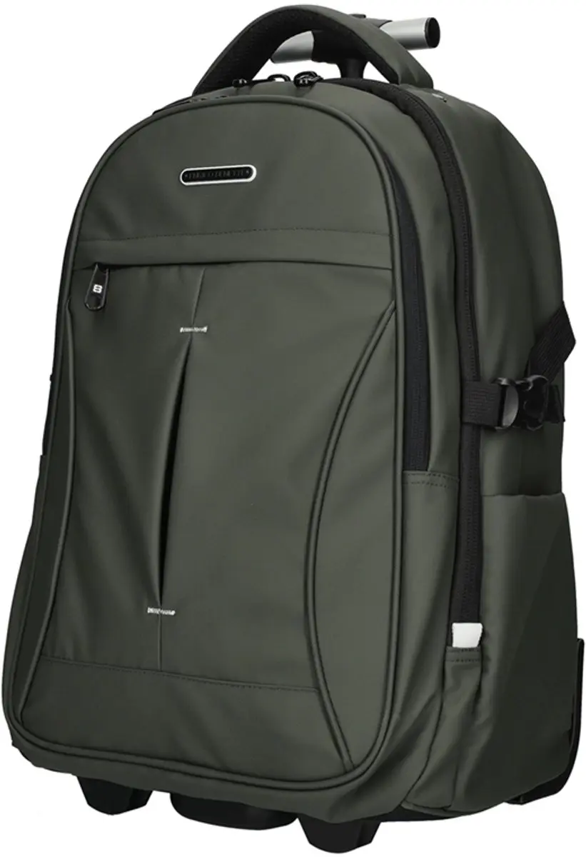 Enrico Benetti Northern Laptoptrolley 17" - Groen - 10 Vakken