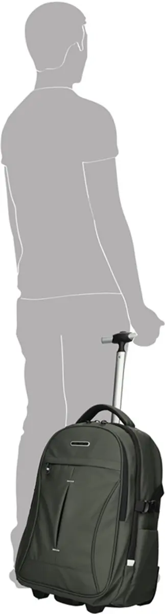Enrico Benetti Northern Laptoptrolley 17" - Groen - 10 Vakken
