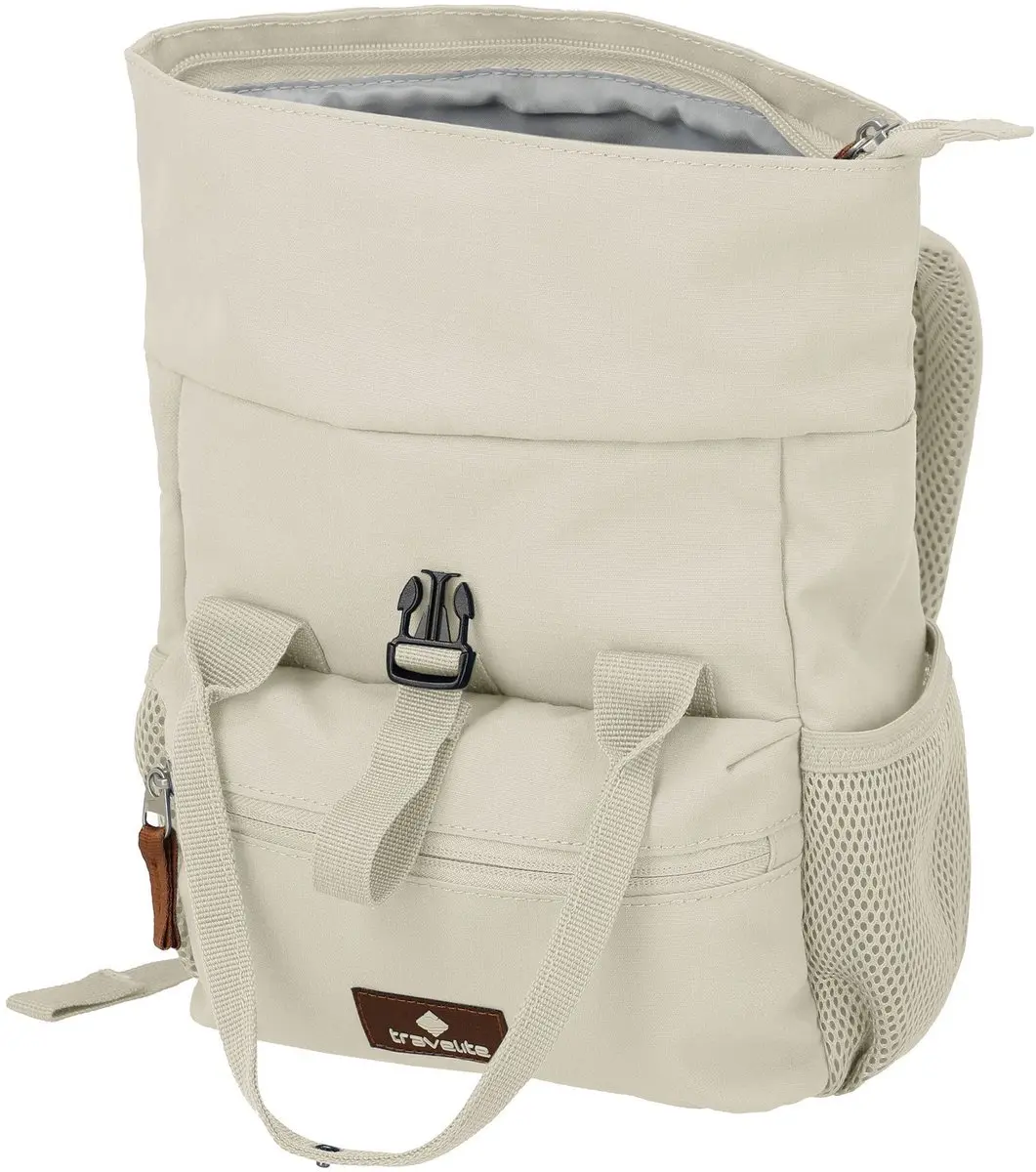 Travelite Basics Stad Rugzak 27cm - 7 Liter - Gebroken wit - afbeelding 6 van 6