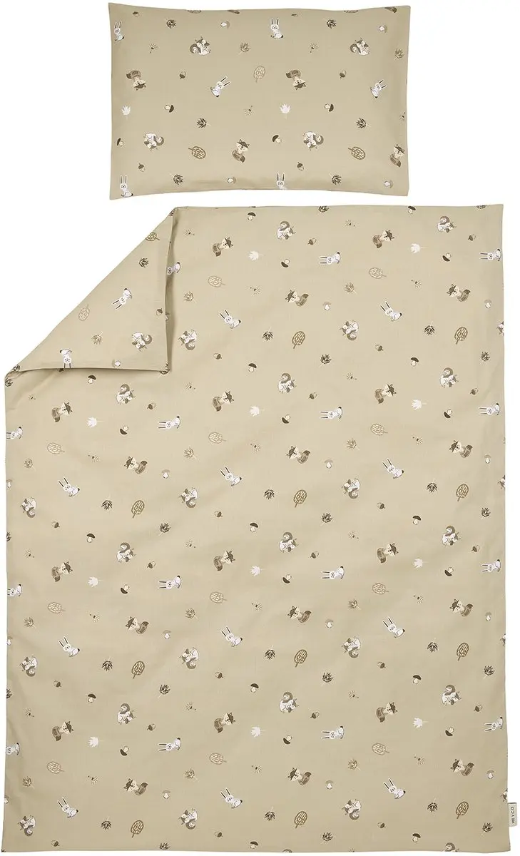 Meyco Baby Forest Animals Dekbedovertrek Ledikant 100x135cm