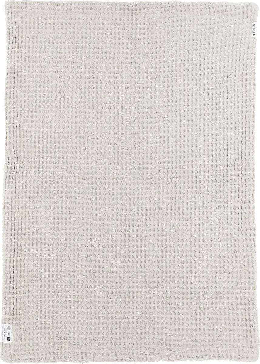 Meyco Baby Wafel Teddy Ledikantdeken 100x150cm - 2.0 TOG - Greige