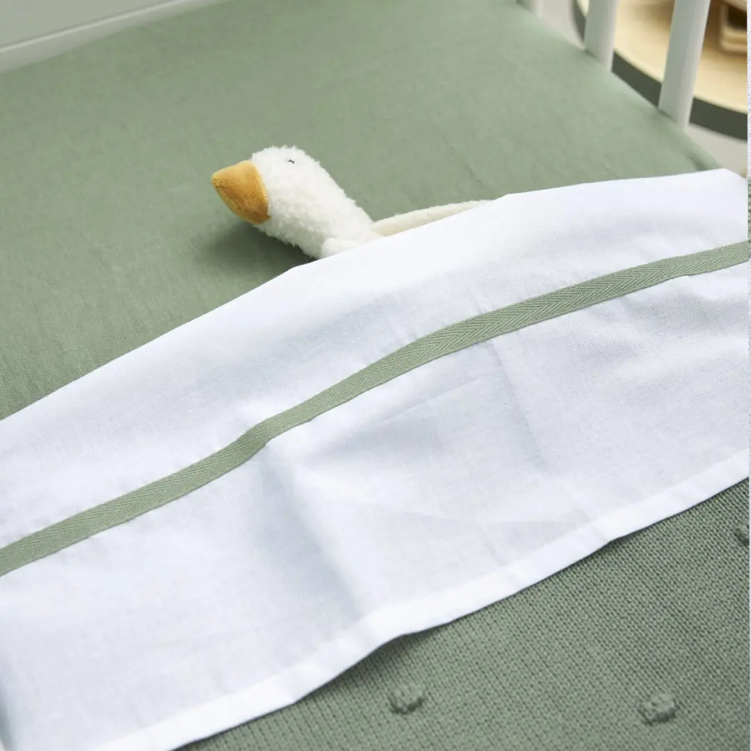 Meyco Baby Mini Knots Wiegdeken 75x100cm - 1.0 TOG - Forest Green - afbeelding 6 van 6