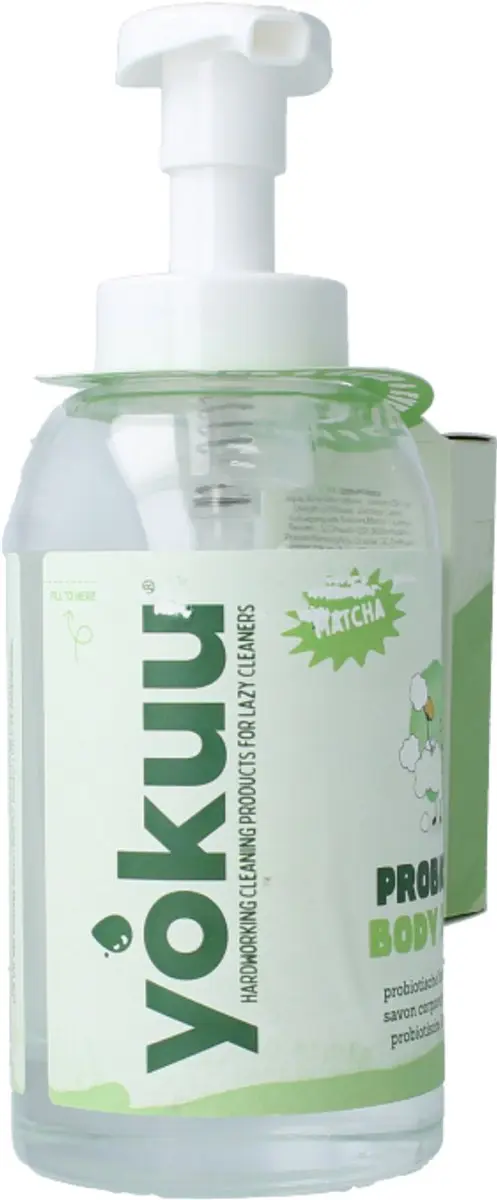 Yokuu Probiotische Body Soap Matcha Startkit - 2x375ml - afbeelding 6 van 6
