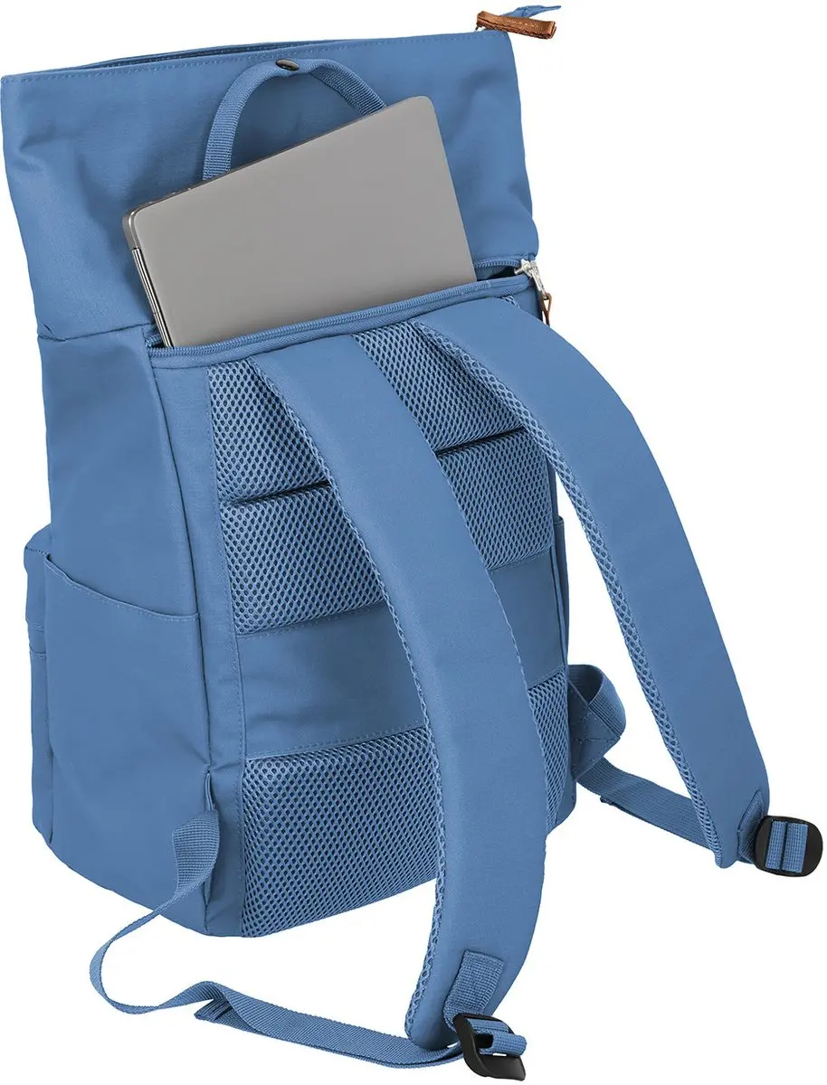 Travelite Basics Short Handle Rollup Dagrugzak 13 inch - Blauw