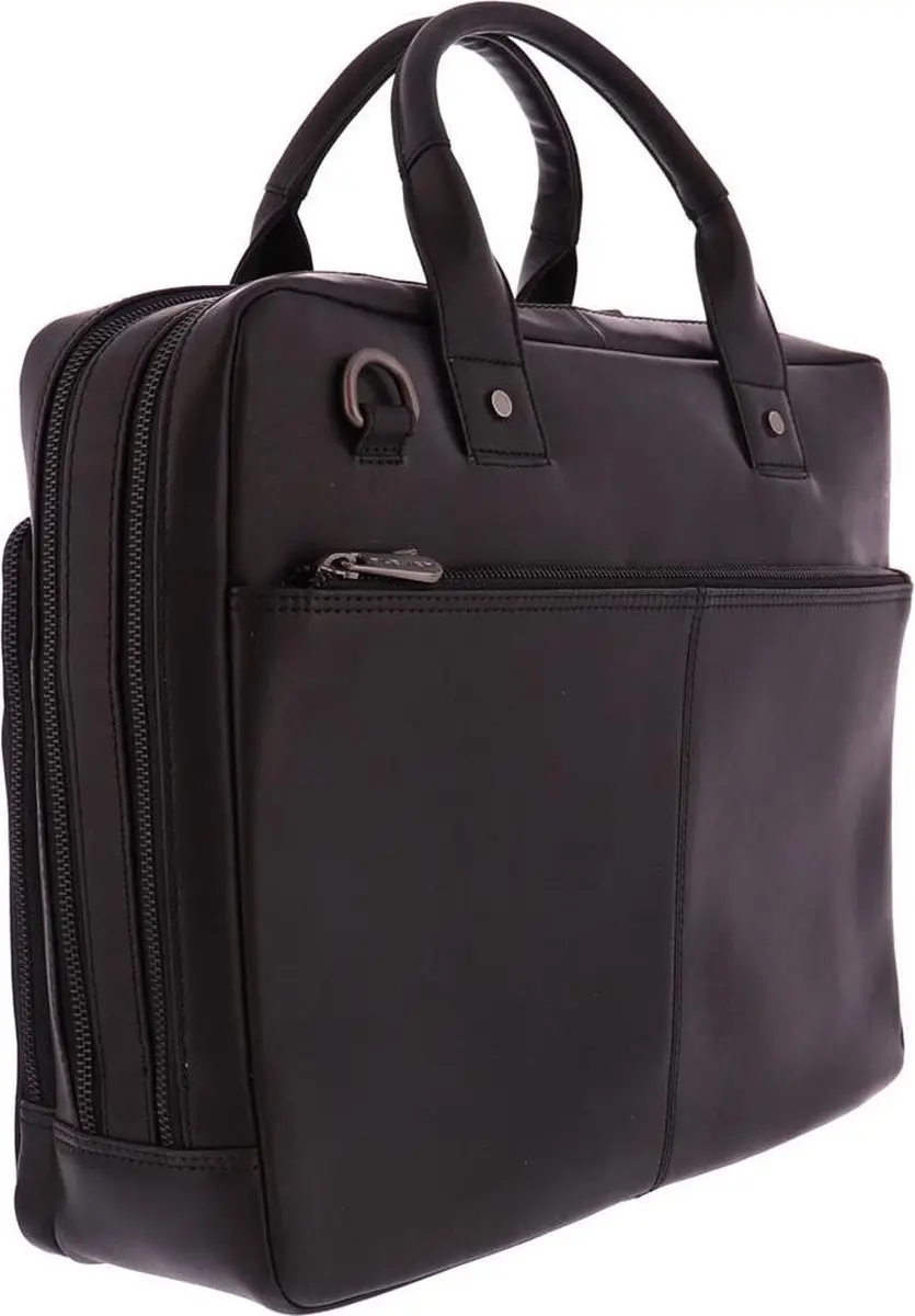Plevier Transponder Laptoptas 15.6" - 3 Vakken - Zwart - afbeelding 6 van 6