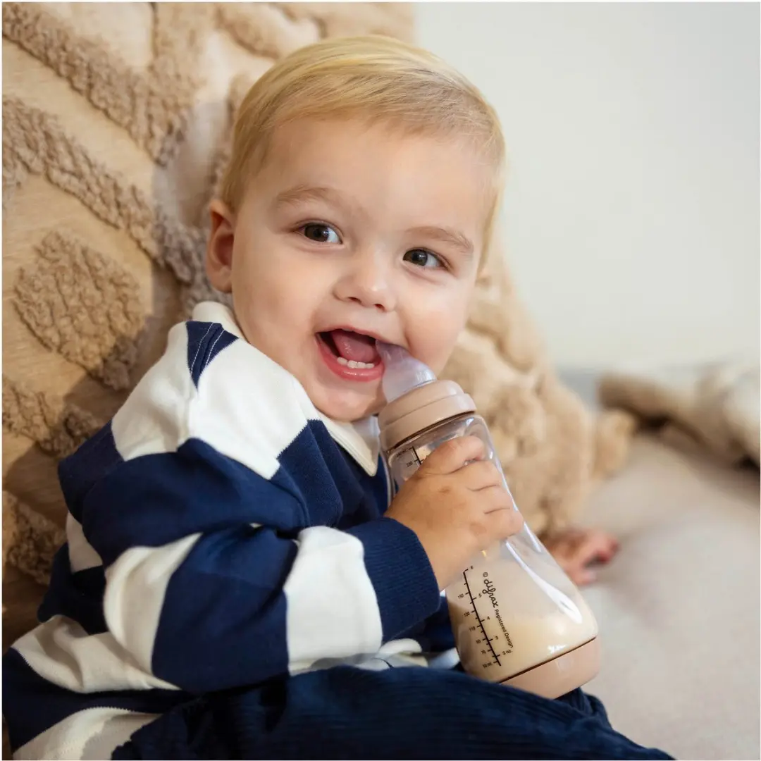 Difrax Babyfles Handgreep 170ml - Koffiebruin - 2 Stuks - afbeelding 6 van 6