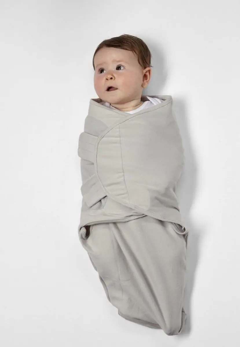 Meyco Baby SwaddleMeyco Inbakerdoek Uni Grey 0-3 maanden - 1.0 TOG