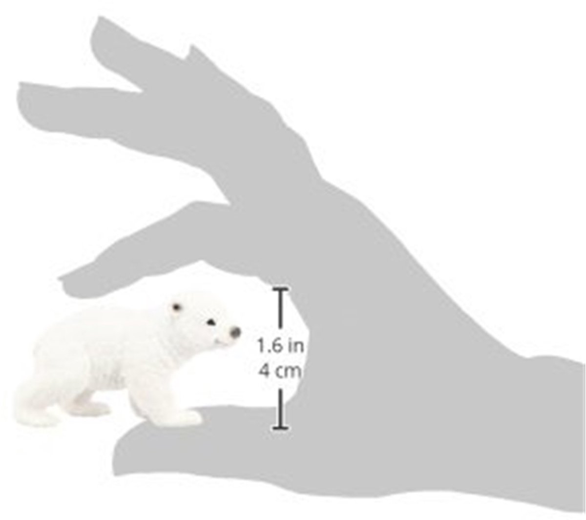 Schleich Wild Life ijsbeerwelp - educatief speelgoedfiguur kunststof.