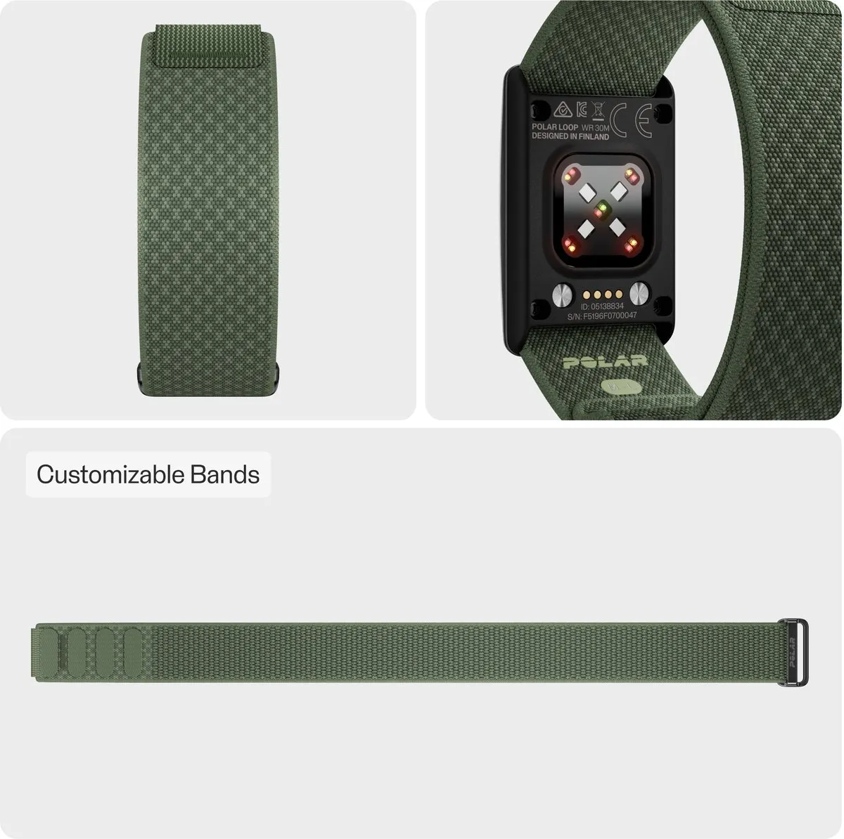 Polar Loop SoftWeave Horlogeband Forest Green - S/M & M/L