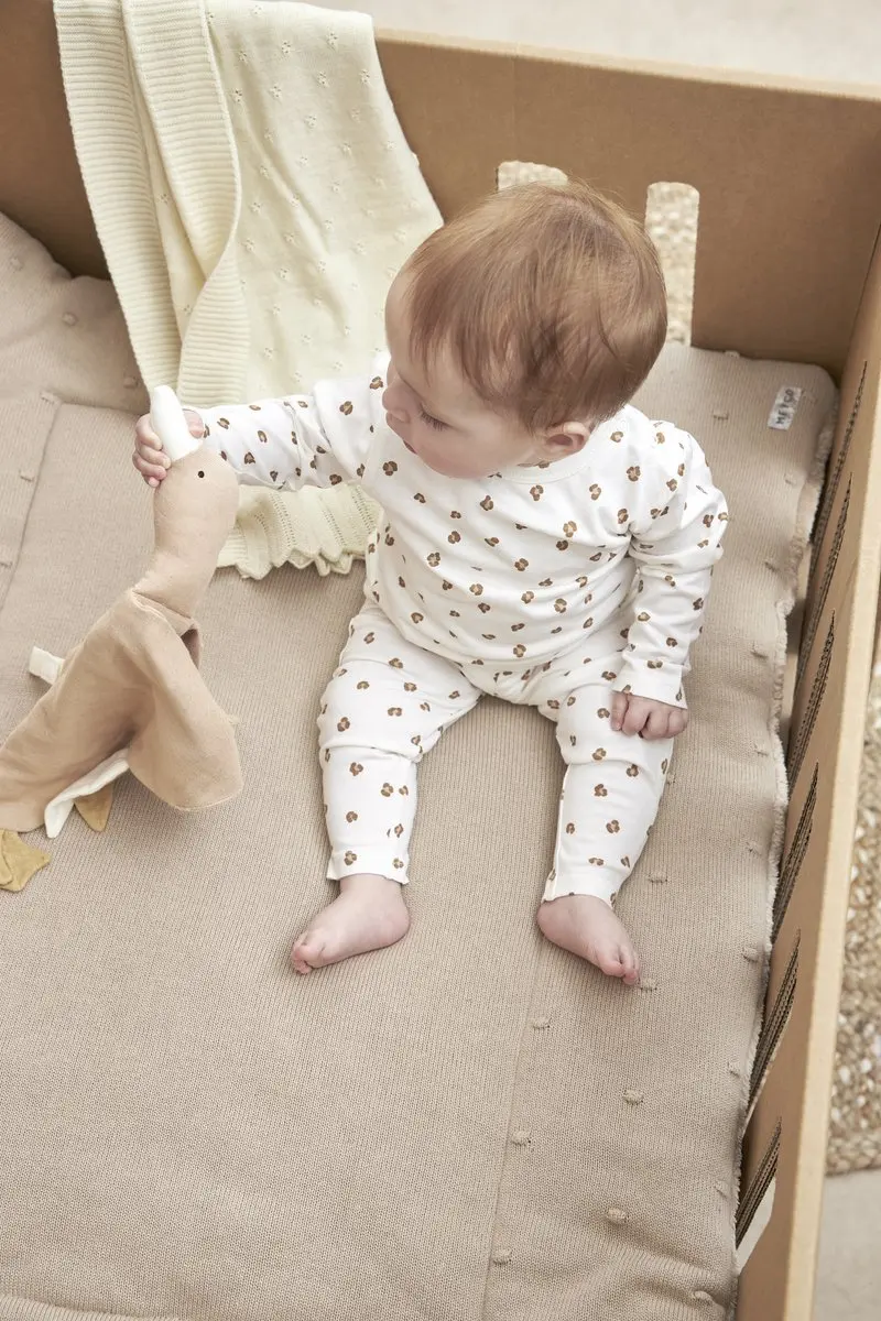 Meyco Baby Mini Knots Boxkleed Sand 77x97cm