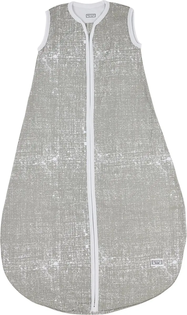 Meyco Baby Fine Lines Zomerslaapzak - 74cm - 0.5 TOG - Grijs