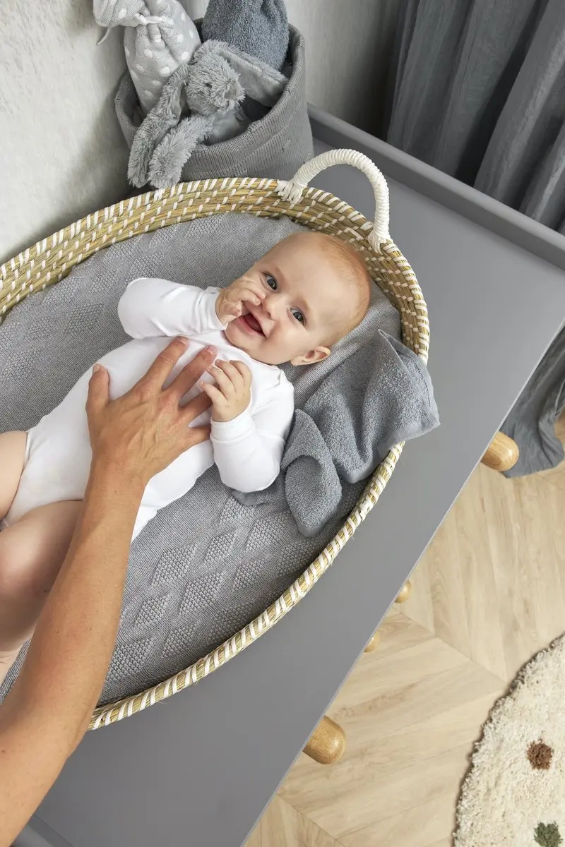 Meyco Baby Diamond Aankleedkussenhoes 50x70cm - Grijs Melange