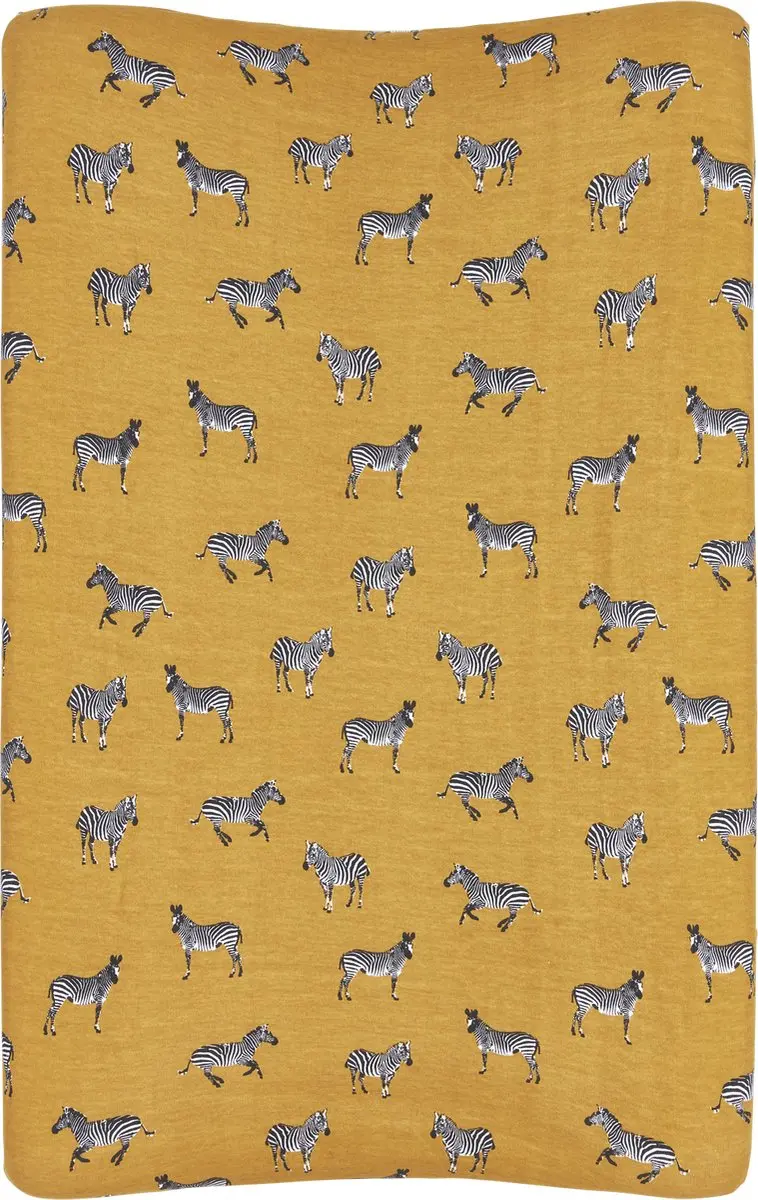 Meyco Baby Zebra Aankleedkussenhoes Honey Gold 85x75cm