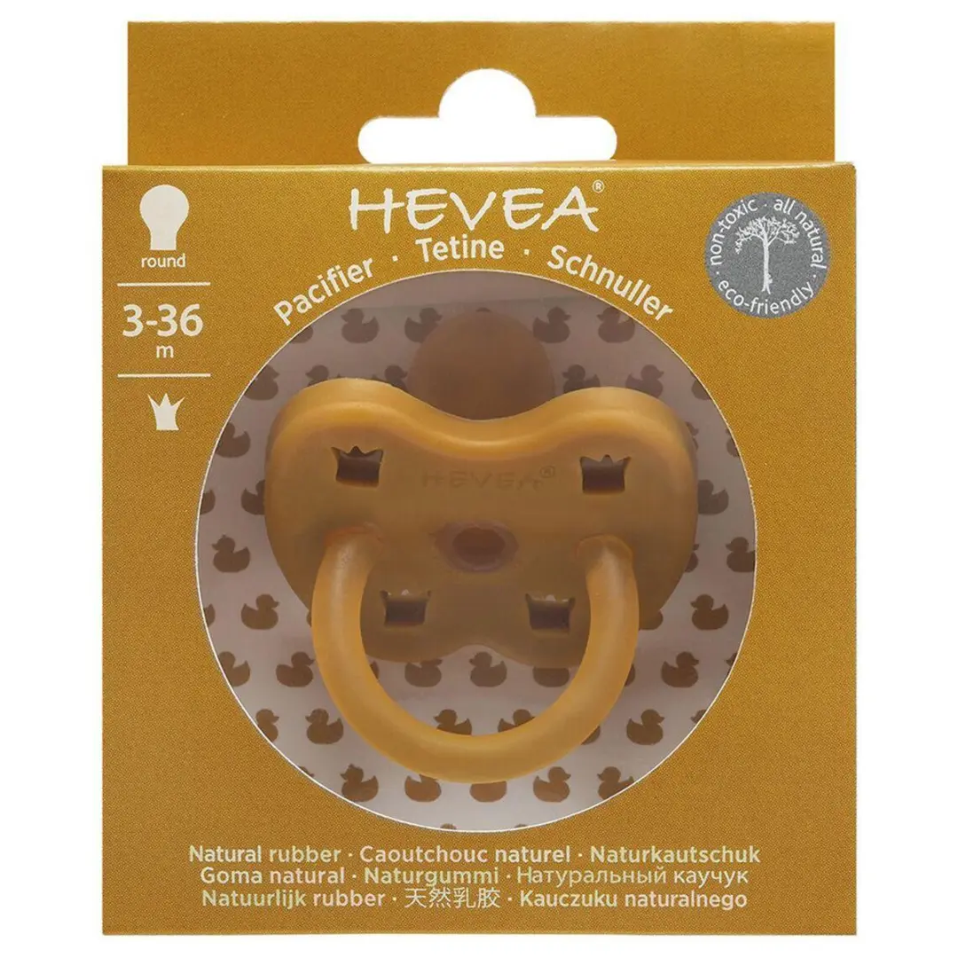 Hevea Fopspeen Golden Honey - 100% Natuurrubber - 3-36 Mnd