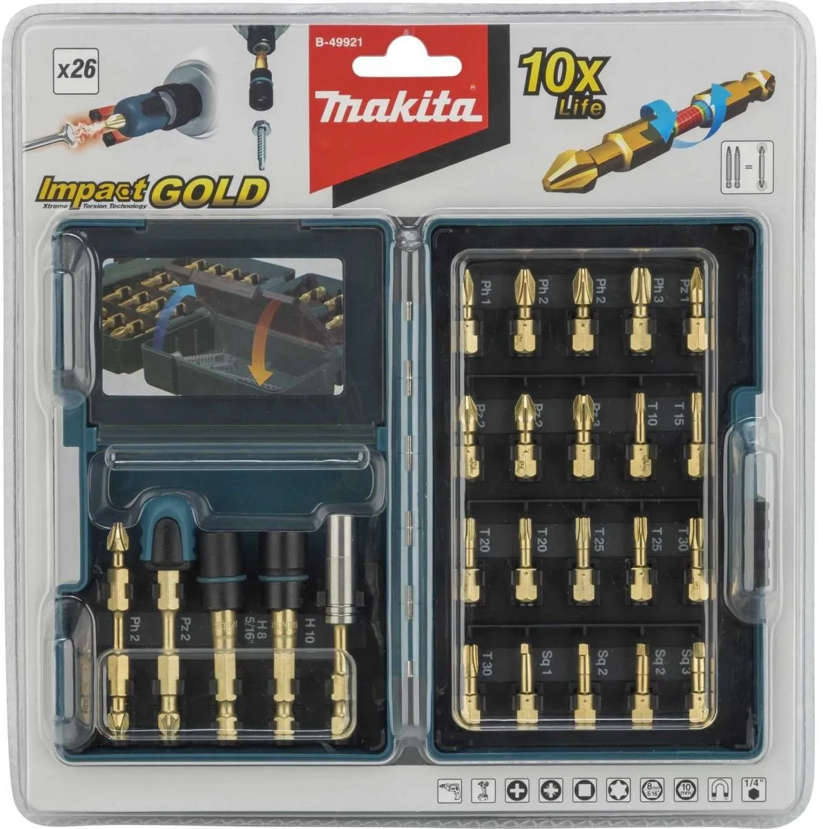 Makita B-49921 Boorbit-set - T30