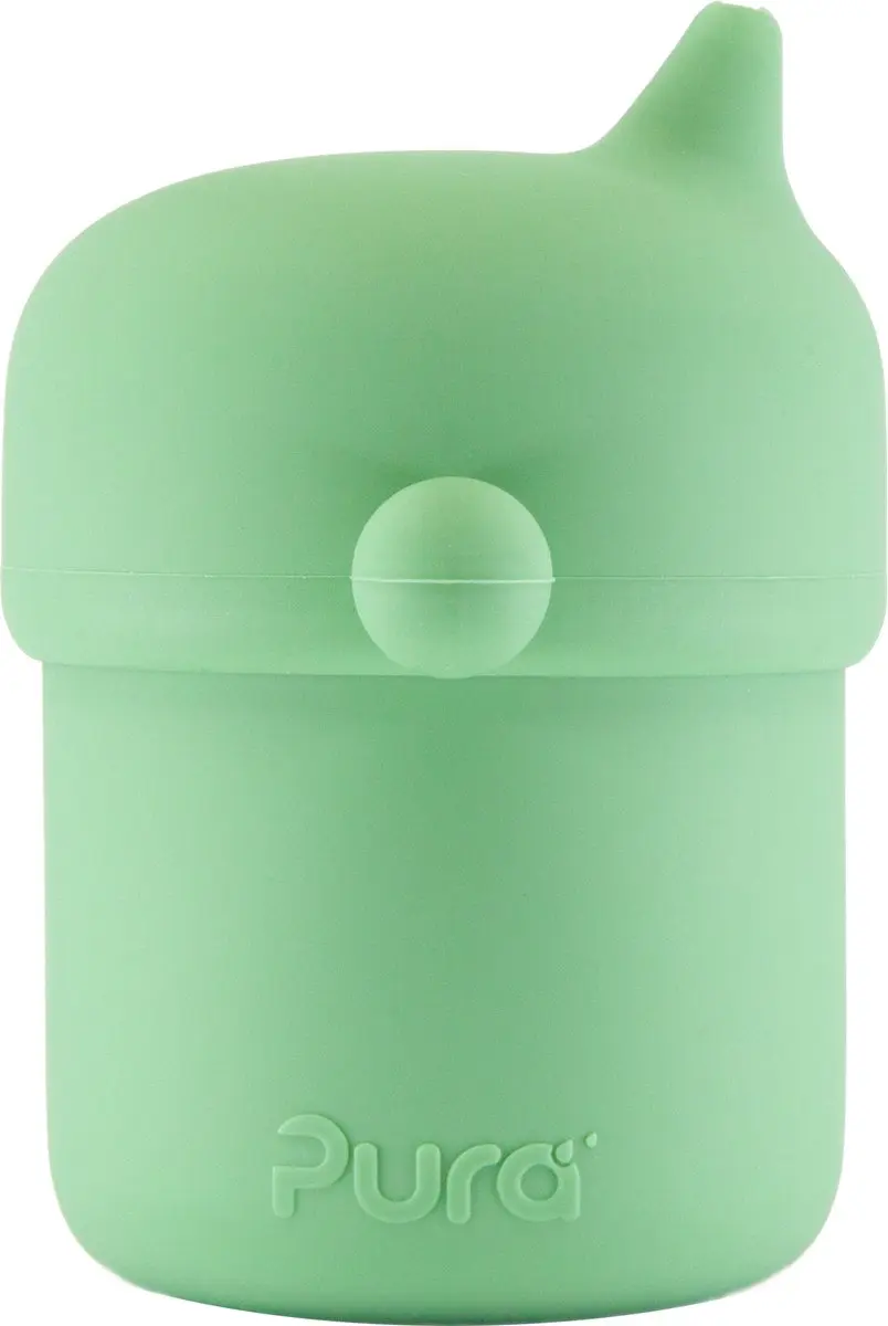 Pura my-my Silicone Tuitbeker 150ml - 2 Stuks - Mint & Moss