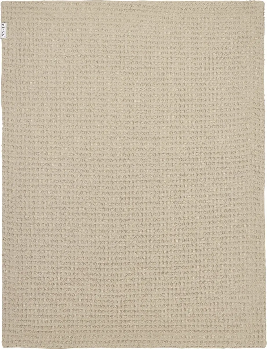 Meyco Baby Wafel Deken Ledikant 100x150cm - Sand - 1.0 TOG