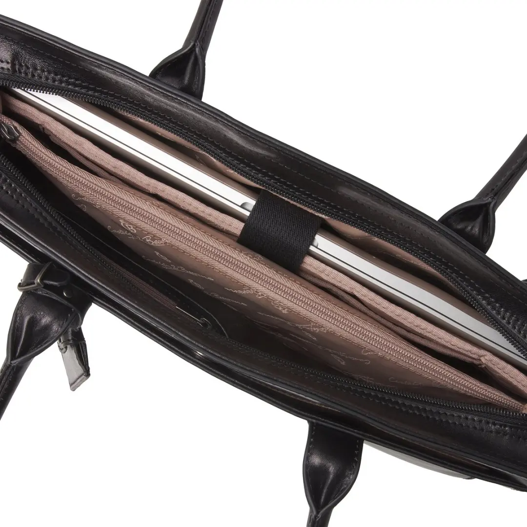 Castelijn & Beerens Gaucho Ellen Laptop Shoulderbag 15.6" - Zwart