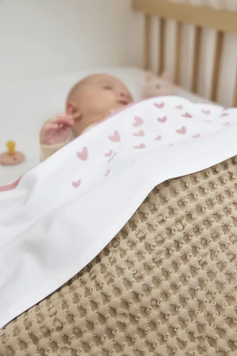 Meyco Baby Wiegdeken Teddy Sand 75x100cm - 2.0 TOG
