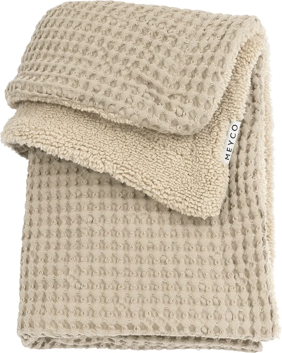 Meyco Baby Wiegdeken Teddy Sand 75x100cm