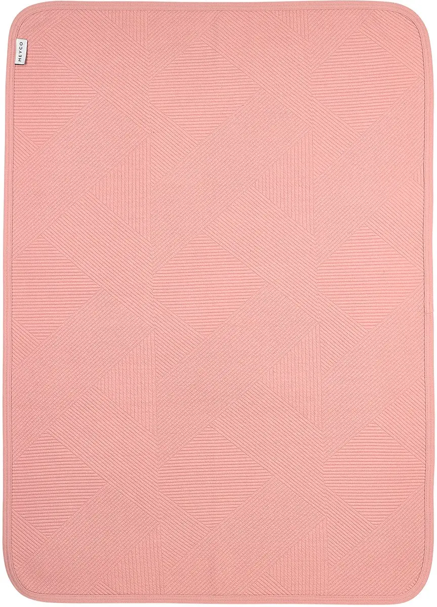 Meyco Baby Jacquard Wiegdeken 75x100cm - Rose