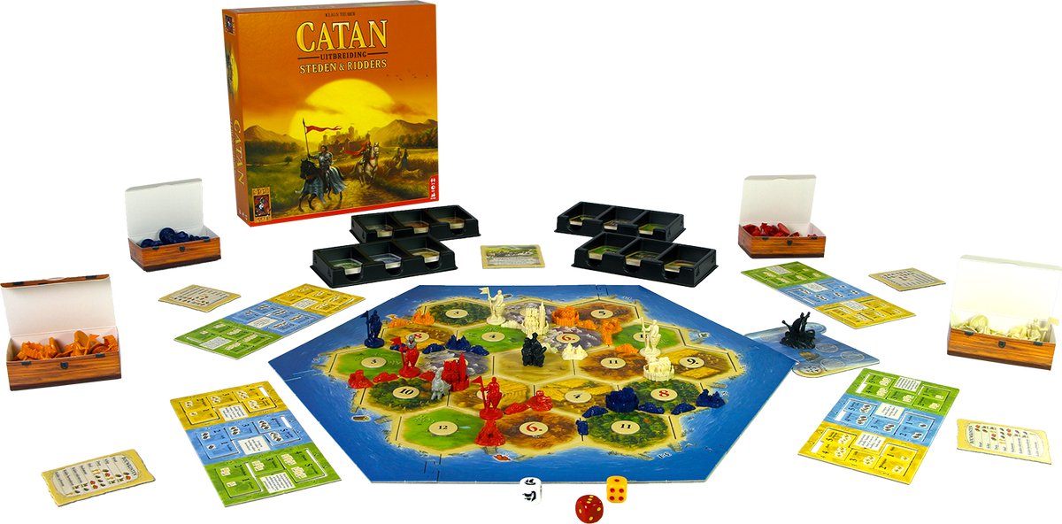999 Games - Catan Steden & Ridders Uitbreiding met Extra Steden & Ridders 5/6 Uitbreiding - Bordspel