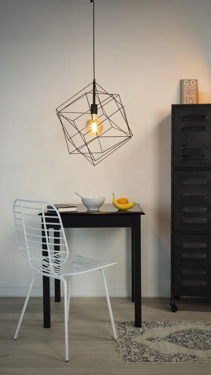 Eglo Straiton Hanglamp E27 - Ø51,5cm - Zwart
