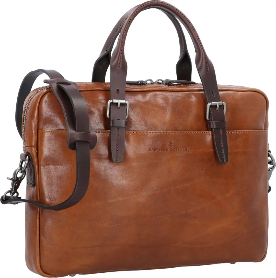 Castelijn & Beerens Laptoptas 15.6" - 5 Vakken - Bruin