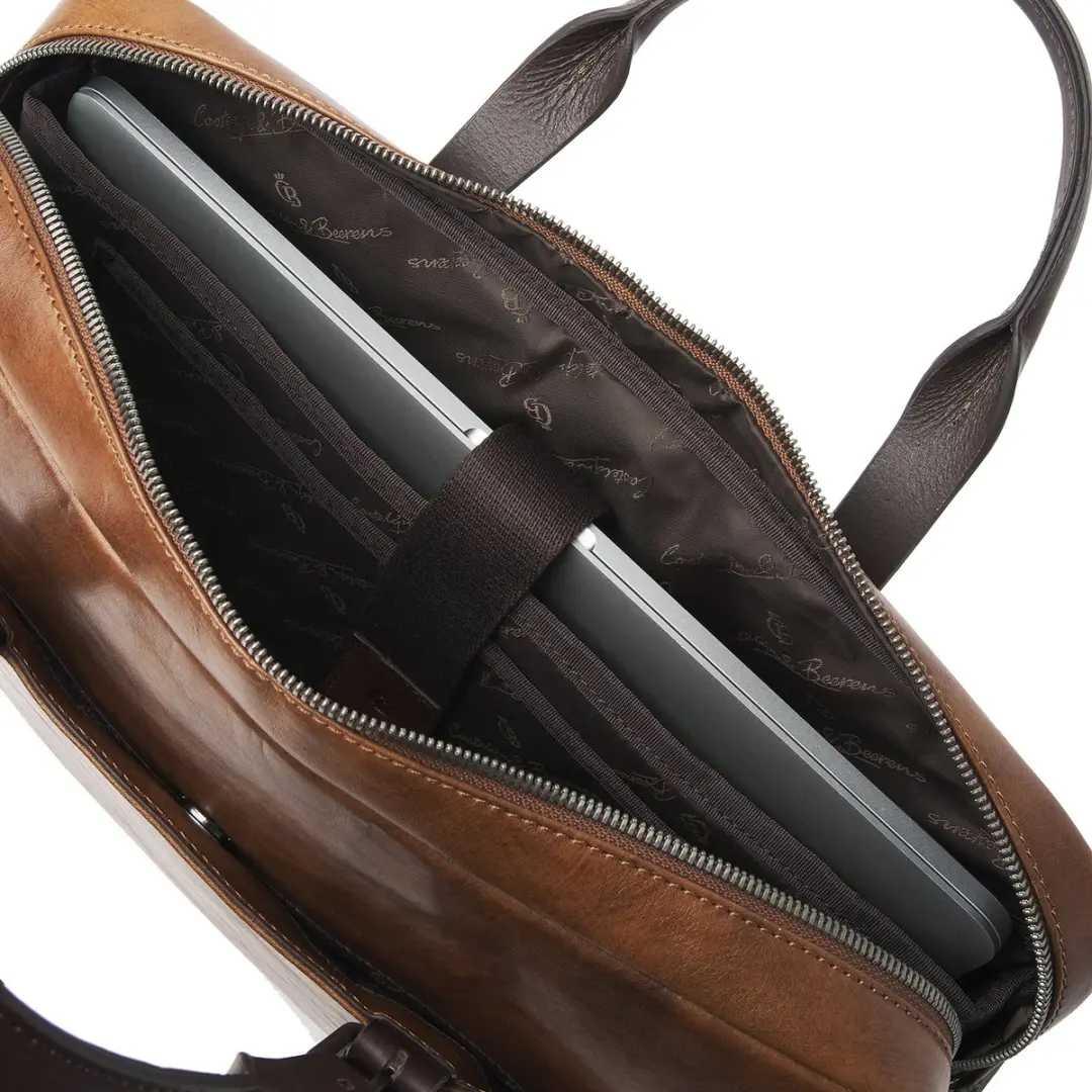 Castelijn & Beerens Laptoptas 15.6" - 5 Vakken - Bruin