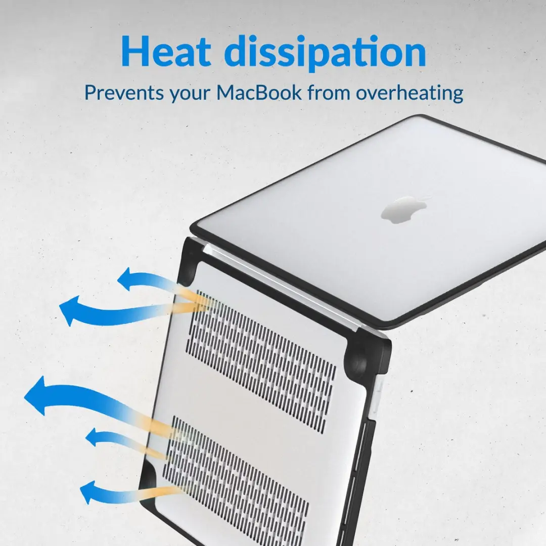 Mobilize MacBook Pro 14 Inch Hardshell Hoes - A2442/A2779/A2918 - Transparant/Zwart