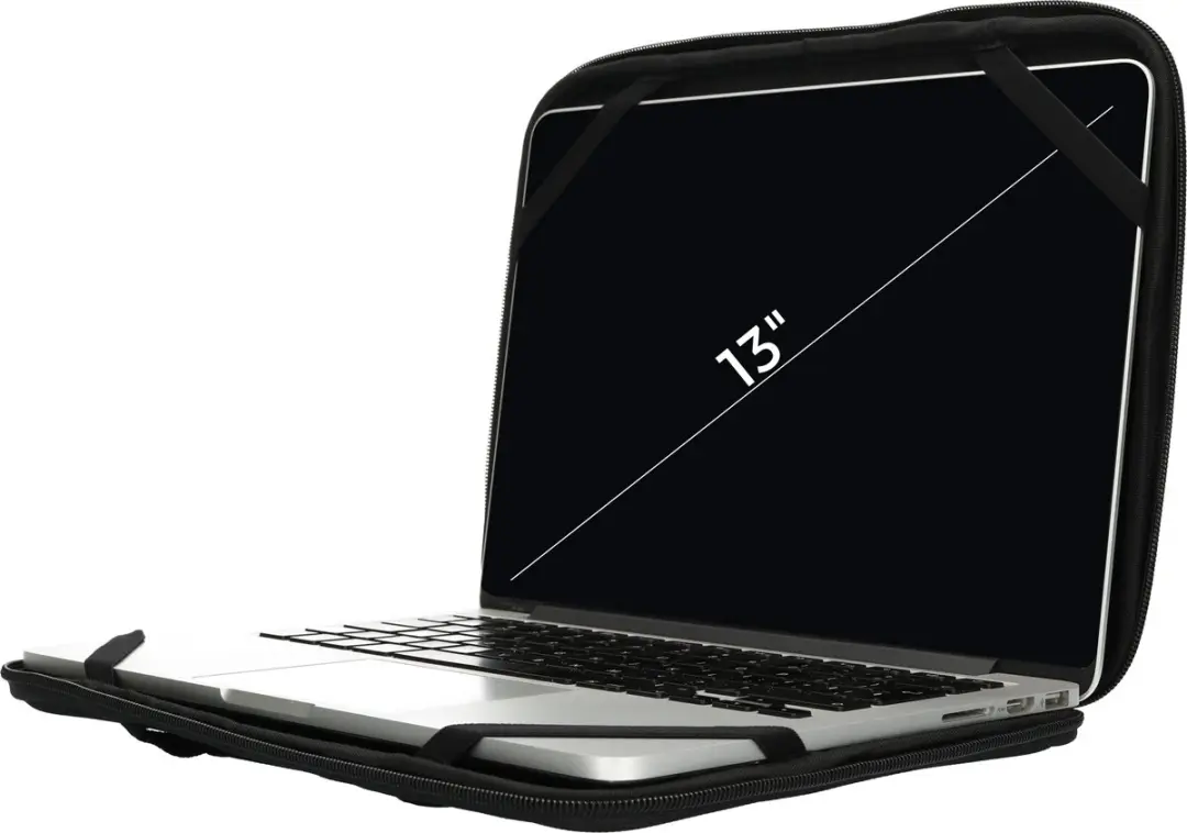 Mobiparts Laptophoes Neopreen 13 inch - MP-116297 - Zwart