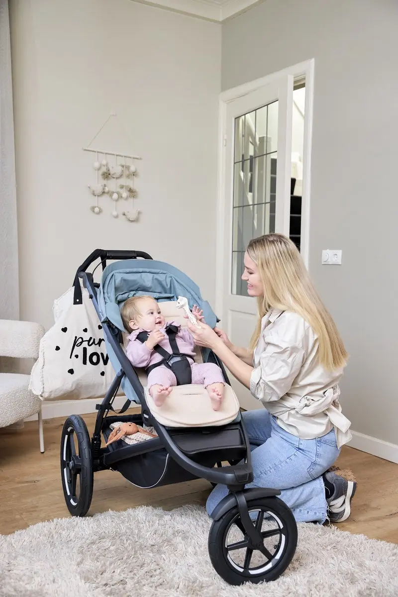 Meyco Baby Uni Buggy Voetenzak & Inlegger Sand 45x130cm