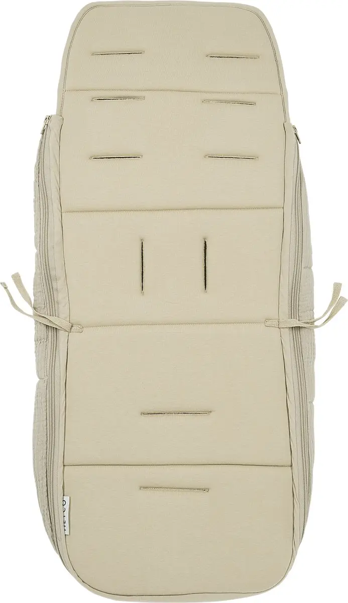 Meyco Baby Uni Buggy Voetenzak & Inlegger Sand 45x130cm