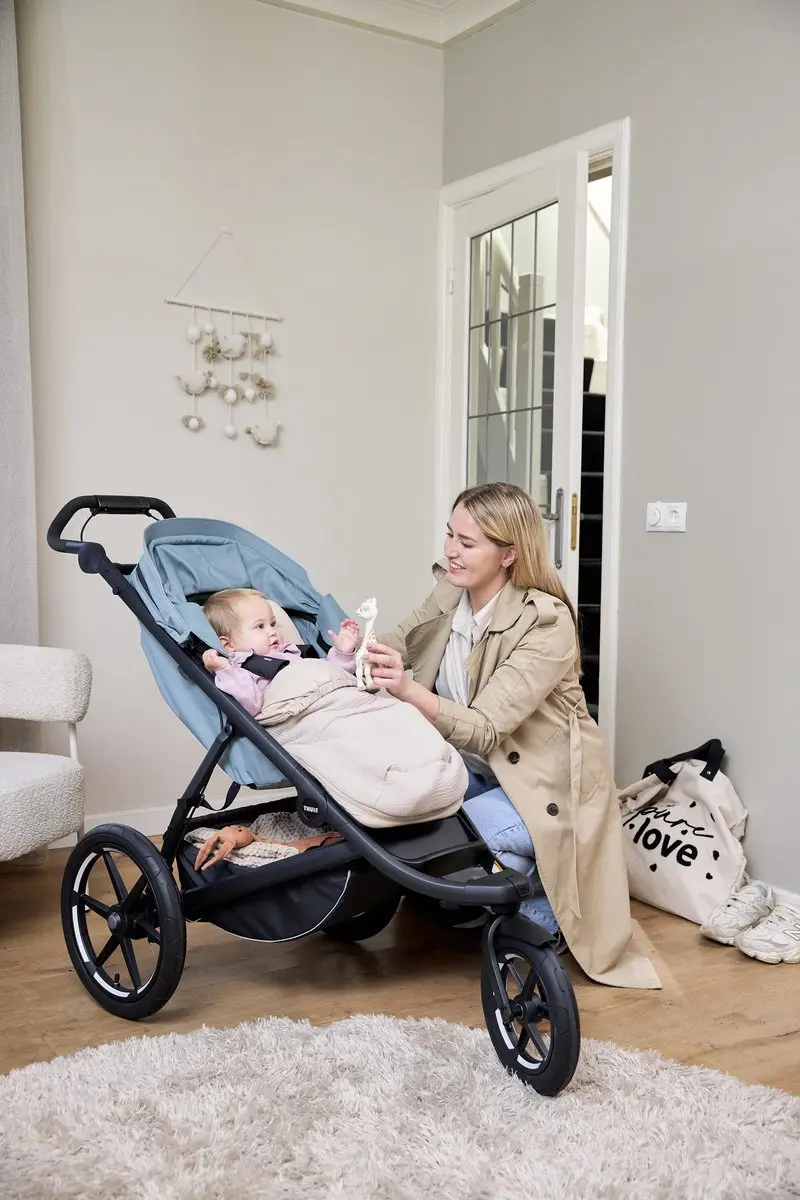 Meyco Baby Uni Buggy Voetenzak & Inlegger Sand 45x130cm