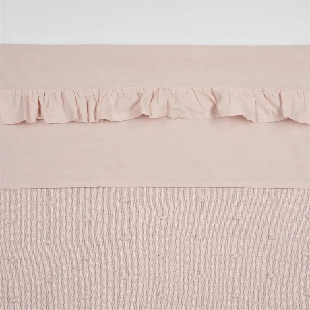 Meyco Baby Ruffle Ledikantlaken Soft Pink 100x150cm