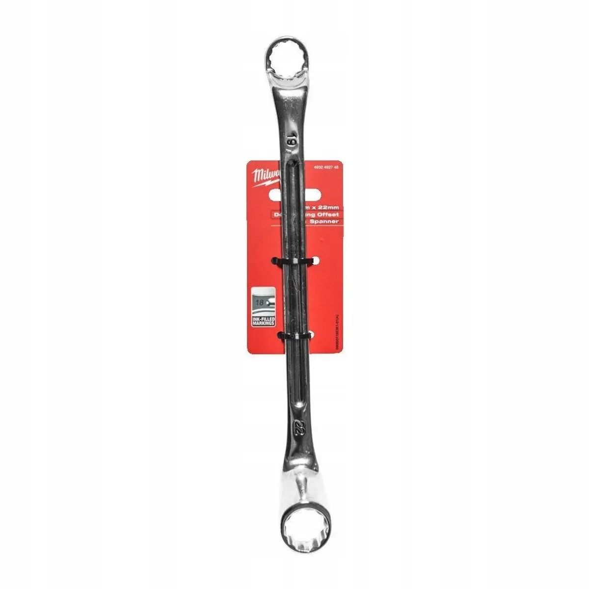 Milwaukee Ringsleutel 19x22mm 75° Gebogen - 2 Stuks