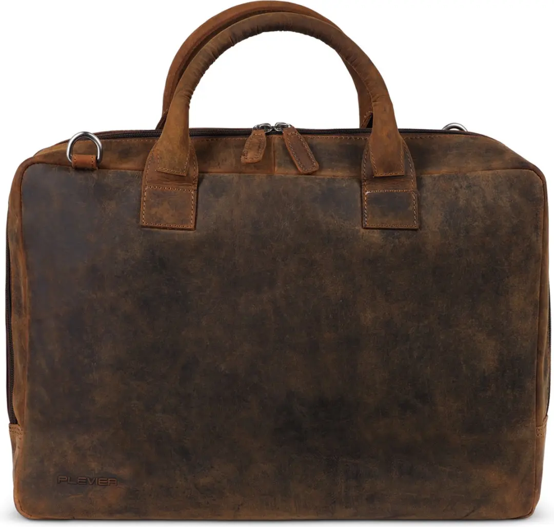 Plevier Adler laptoptas 17-17,3 inch bruin.