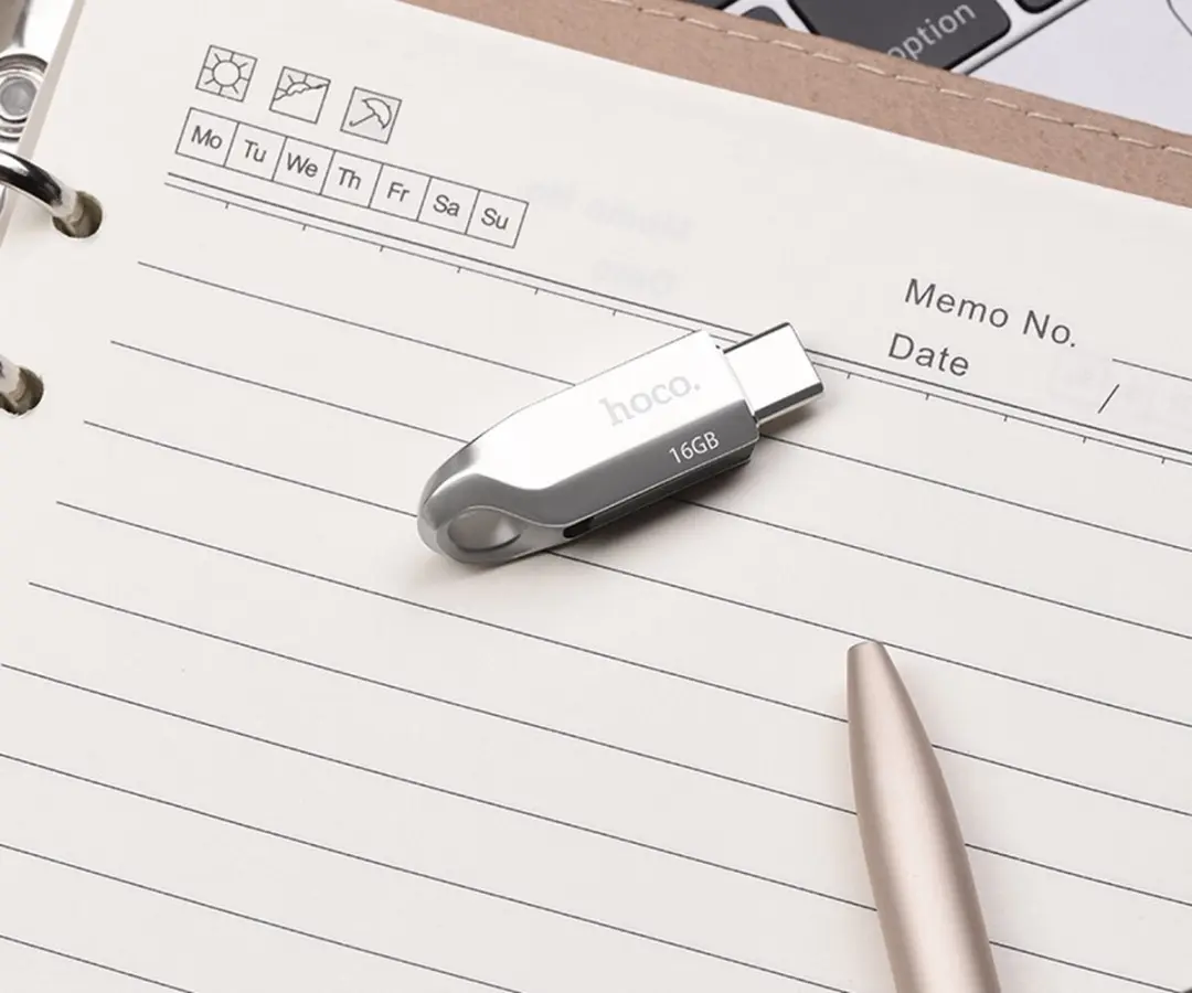 Hoco Memory Stick UD8 64GB - USB-C/USB 3.0 Zilver