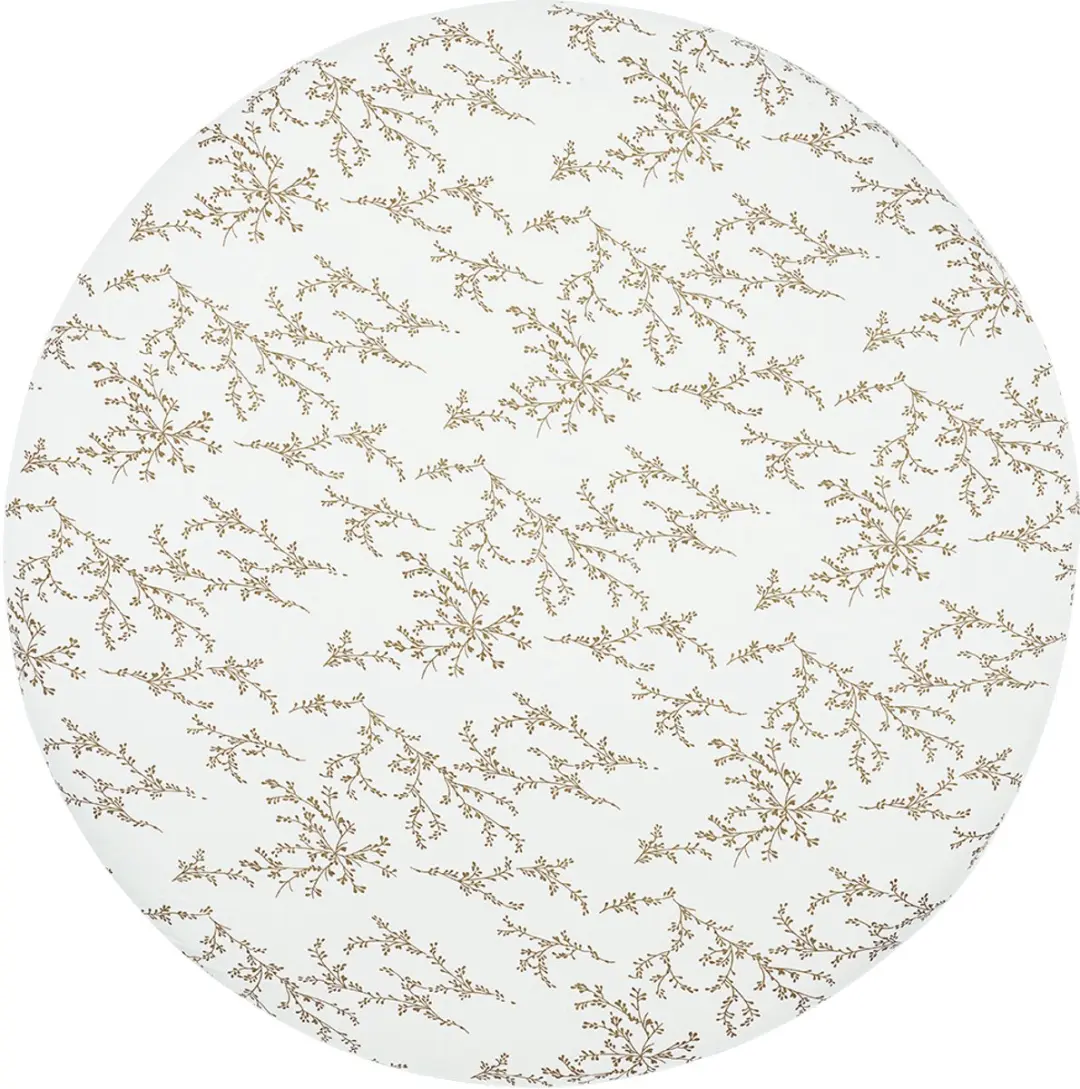 Meyco Baby Branches Boxmatrashoeslaken Rond - Sand - 90/95cm