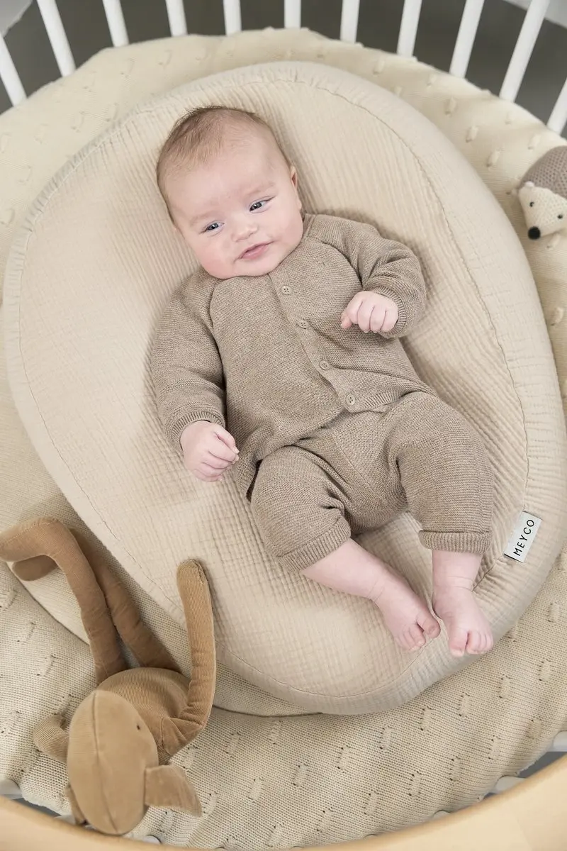 Meyco Baby Uni Relaxhoes voor Voedingskussen - Sand
