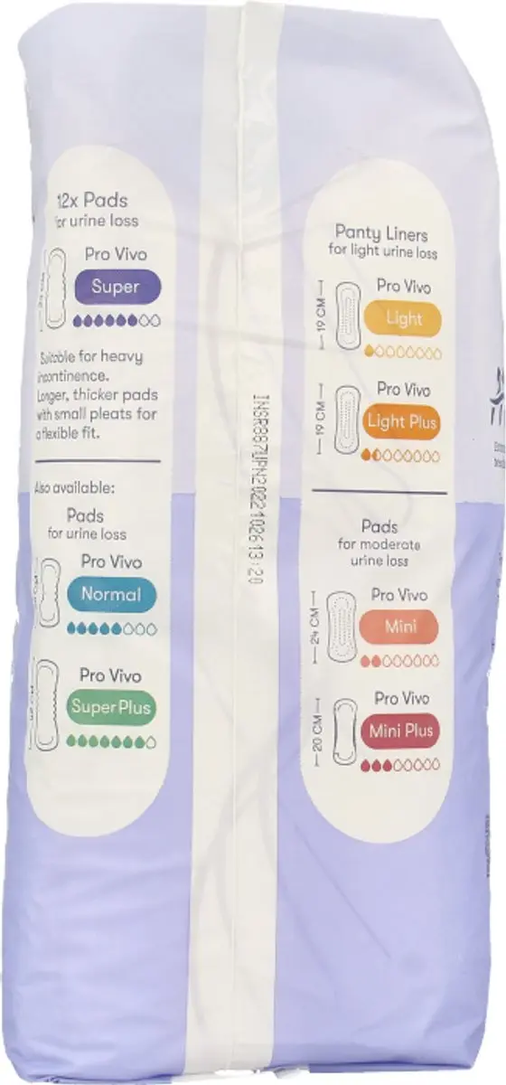 Sanature Pro Vivo Incontinentieverband 12 Stuks