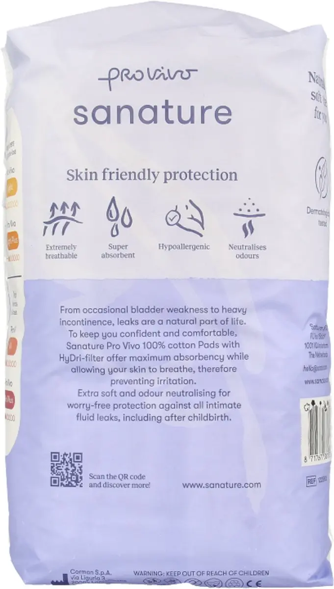 Sanature Pro Vivo Incontinentieverband 12 Stuks