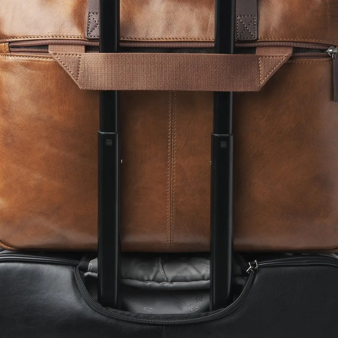 Castelijn & Beerens Rien Laptoptas 15,6" RFID - 5 Vakken - Bruin