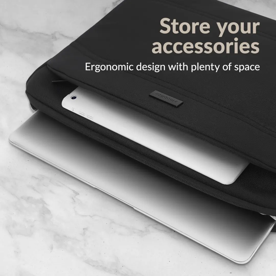Mobilize Water Resistant Laptophoes 14 inch - MOB-WLS-14INCH - Zwart