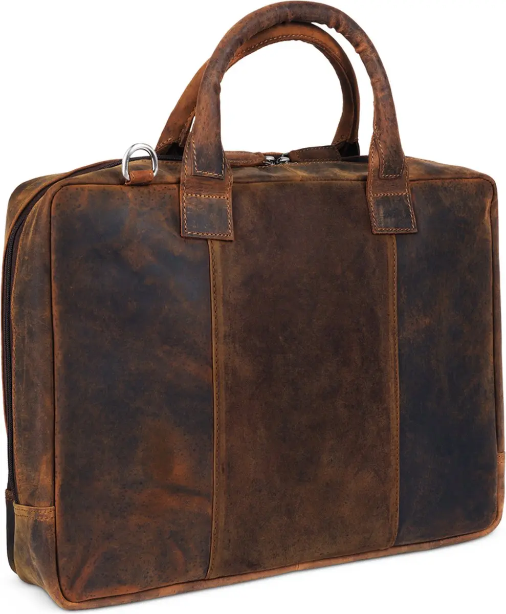 Plevier Colmar businesstas 16 inch bruin.