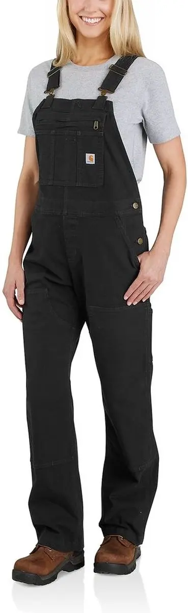 Carhartt Crawford Bib Overall Dames - XS - Zwart