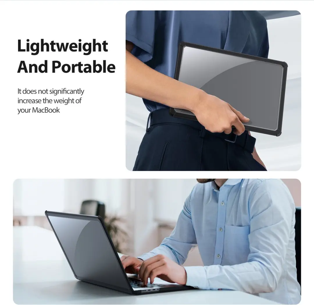 Dux Ducis Armor Cover MacBook Pro 16" Hoes - Zwart - afbeelding 6 van 6
