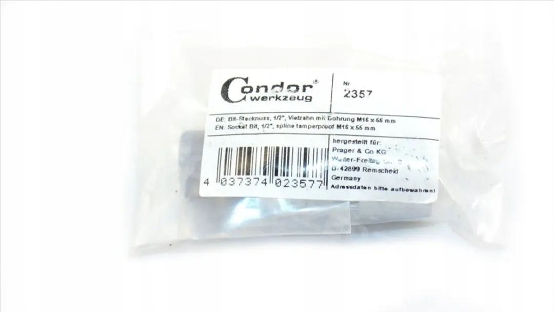 Condor Oliedop Sleutel M16 1/2" - VW/Audi