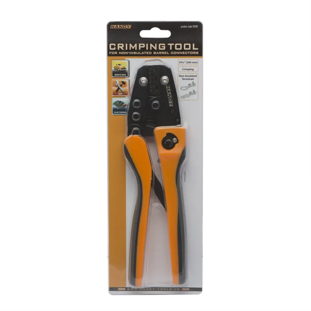 Handy Krimptang AWG 22-10 0,3–5,3mm² - Zwart/Oranje