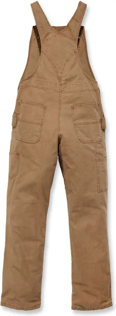 Carhartt Crawford Bib Overall Dames - XS - Bruin - afbeelding 6 van 6